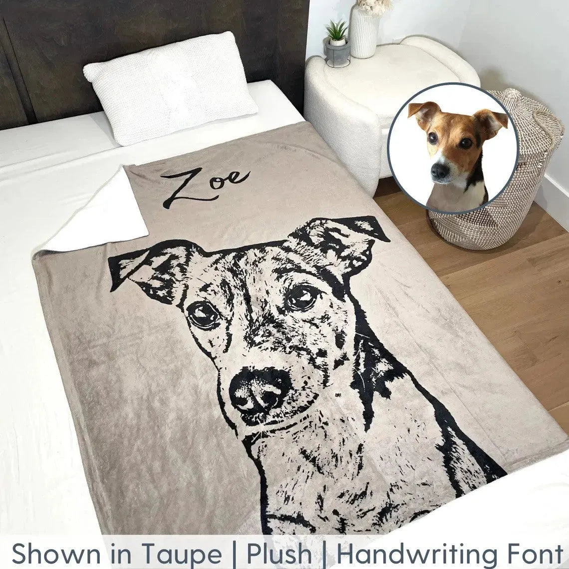 Dog Blanket Personalized Pictures Pet - Bellarte Enchanté Dog Blanket Personalized Pictures Pet